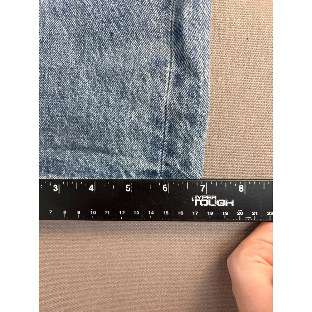 Levis 501 Patchwork Distressed Straight Leg Jeans Blue Denim Button Fly Mens 34